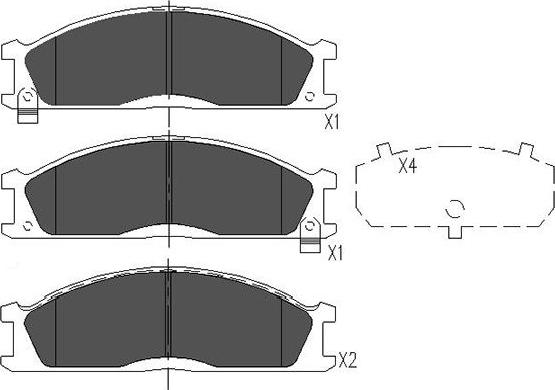 Kavo Parts KBP-6503 - Bremžu uzliku kompl., Disku bremzes ps1.lv