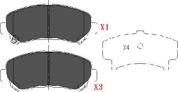 Kavo Parts KBP-6519 - Bremžu uzliku kompl., Disku bremzes ps1.lv