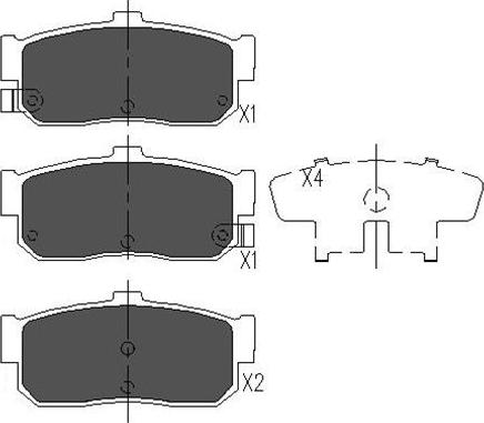 Kavo Parts KBP-6512 - Bremžu uzliku kompl., Disku bremzes ps1.lv