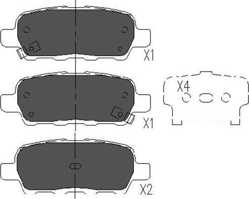 Kavo Parts KBP-6517 - Bremžu uzliku kompl., Disku bremzes ps1.lv