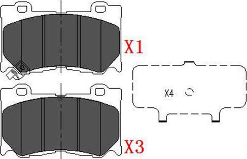 Kavo Parts KBP-6581 - Bremžu uzliku kompl., Disku bremzes ps1.lv