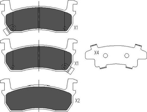 Kavo Parts KBP-6530 - Bremžu uzliku kompl., Disku bremzes ps1.lv