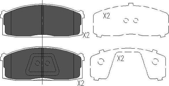 Kavo Parts KBP-6533 - Bremžu uzliku kompl., Disku bremzes ps1.lv