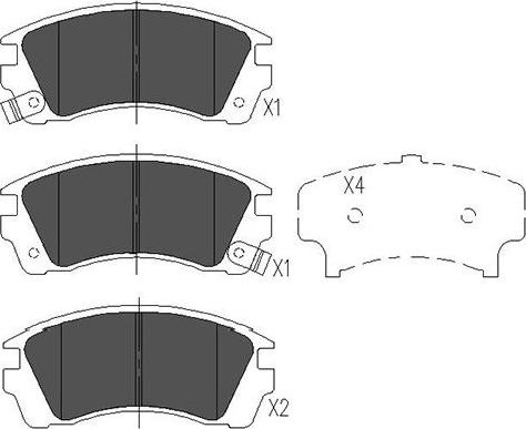 Kavo Parts KBP-6532 - Bremžu uzliku kompl., Disku bremzes ps1.lv