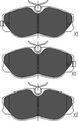 Kavo Parts KBP-6529 - Bremžu uzliku kompl., Disku bremzes ps1.lv