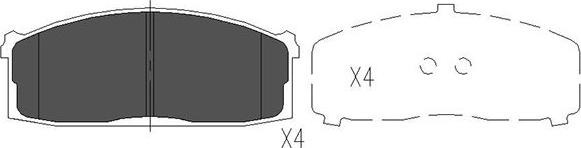 Kavo Parts KBP-6521 - Bremžu uzliku kompl., Disku bremzes ps1.lv