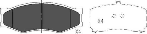 Kavo Parts KBP-6523 - Bremžu uzliku kompl., Disku bremzes ps1.lv