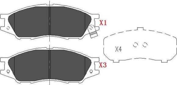 Kavo Parts KBP-6577 - Bremžu uzliku kompl., Disku bremzes ps1.lv