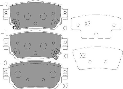 Kavo Parts KBP-6615 - Bremžu uzliku kompl., Disku bremzes ps1.lv