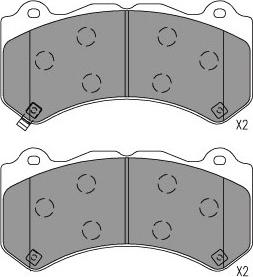 Kavo Parts KBP-6627 - Bremžu uzliku kompl., Disku bremzes ps1.lv