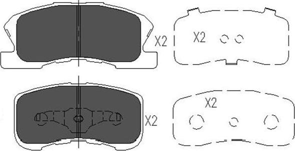 Kavo Parts KBP-1508 - Bremžu uzliku kompl., Disku bremzes ps1.lv