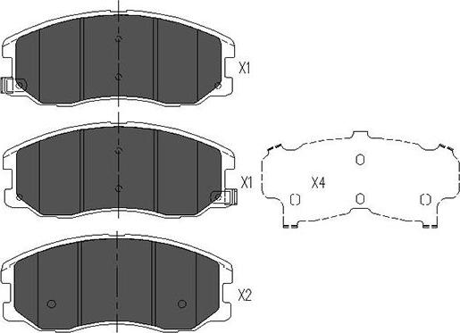 Kavo Parts KBP-1009 - Bremžu uzliku kompl., Disku bremzes ps1.lv