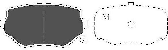 Kavo Parts KBP-8506 - Bremžu uzliku kompl., Disku bremzes ps1.lv