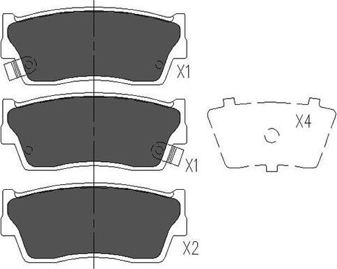 Kavo Parts KBP-8503 - Bremžu uzliku kompl., Disku bremzes ps1.lv