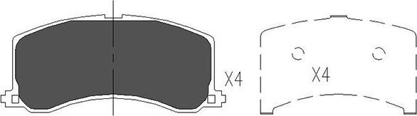 Kavo Parts KBP-8517 - Bremžu uzliku kompl., Disku bremzes ps1.lv