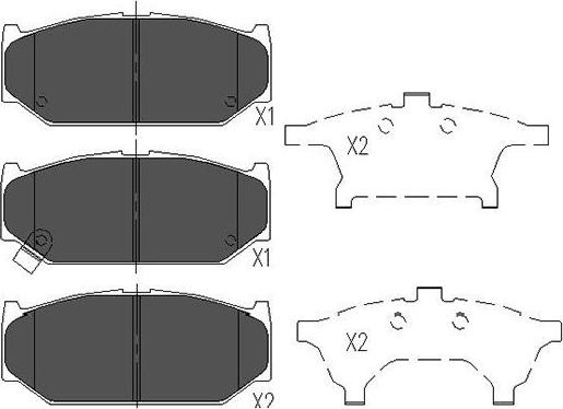 Kavo Parts KBP-8525 - Bremžu uzliku kompl., Disku bremzes ps1.lv