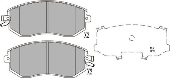 Kavo Parts KBP-8025 - Bremžu uzliku kompl., Disku bremzes ps1.lv