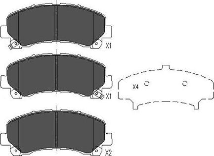 Kavo Parts KBP-3515 - Bremžu uzliku kompl., Disku bremzes ps1.lv