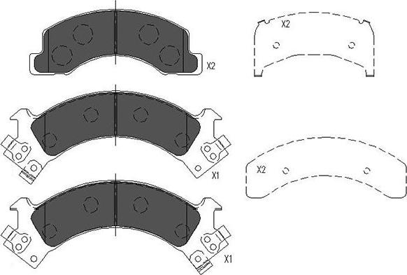 Kavo Parts KBP-3516 - Bremžu uzliku kompl., Disku bremzes ps1.lv