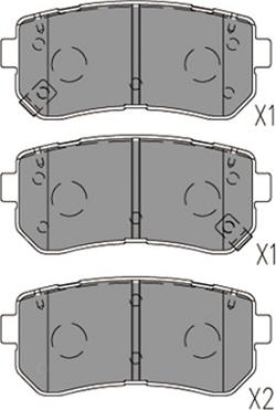 Kavo Parts KBP-3059 - Bremžu uzliku kompl., Disku bremzes ps1.lv