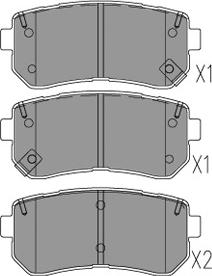 Kavo Parts KBP-3054 - Bremžu uzliku kompl., Disku bremzes ps1.lv