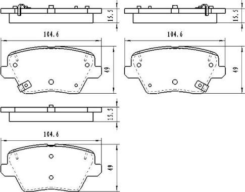 Kavo Parts KBP-3058 - Bremžu uzliku kompl., Disku bremzes ps1.lv