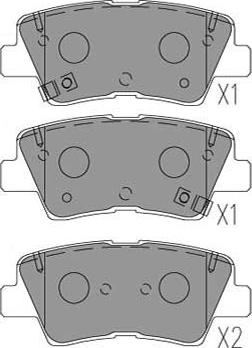 Kavo Parts KBP-3053 - Bremžu uzliku kompl., Disku bremzes ps1.lv