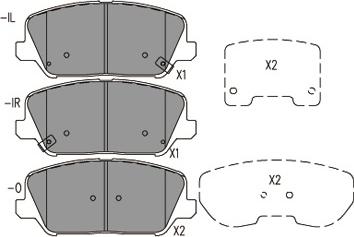 Kavo Parts KBP-3060 - Bremžu uzliku kompl., Disku bremzes ps1.lv