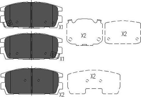 Kavo Parts KBP-3017 - Bremžu uzliku kompl., Disku bremzes ps1.lv