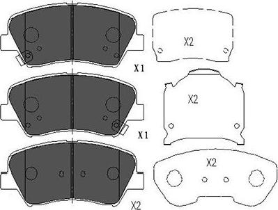 Kavo Parts KBP-3030 - Bremžu uzliku kompl., Disku bremzes ps1.lv