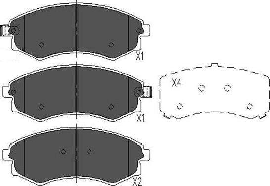 Kavo Parts KBP-3029 - Bremžu uzliku kompl., Disku bremzes ps1.lv