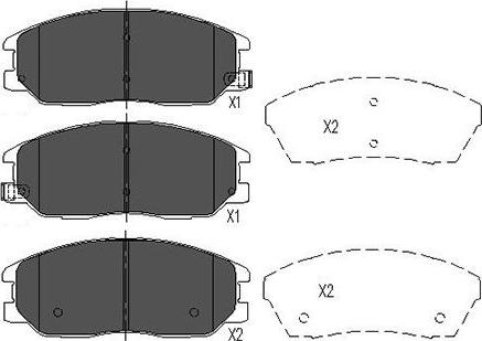 Kavo Parts KBP-3021 - Bremžu uzliku kompl., Disku bremzes ps1.lv