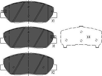 Kavo Parts KBP-3023 - Bremžu uzliku kompl., Disku bremzes ps1.lv