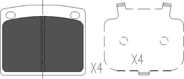 Kavo Parts KBP-2038 - Bremžu uzliku kompl., Disku bremzes ps1.lv