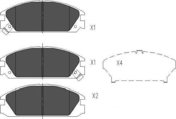 Kavo Parts KBP-2020 - Bremžu uzliku kompl., Disku bremzes ps1.lv