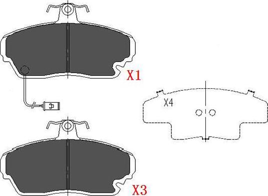 Kavo Parts KBP-2021 - Bremžu uzliku kompl., Disku bremzes ps1.lv