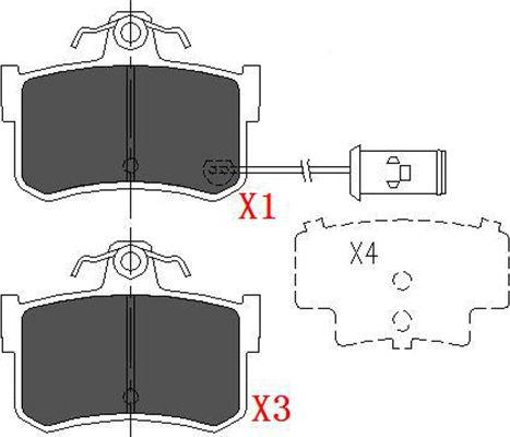 Kavo Parts KBP-2028 - Bremžu uzliku kompl., Disku bremzes ps1.lv