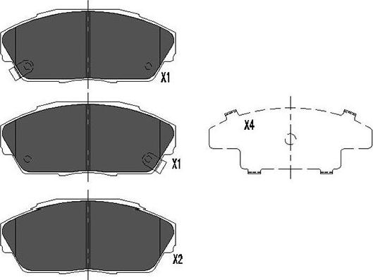 Kavo Parts KBP-2027 - Bremžu uzliku kompl., Disku bremzes ps1.lv