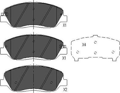 Kavo Parts KBP-7506 - Bremžu uzliku kompl., Disku bremzes ps1.lv