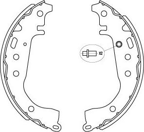 Kavo Parts KBS-9941 - Bremžu loku komplekts ps1.lv