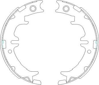 Kavo Parts KBS-9910 - Bremžu loku komplekts ps1.lv