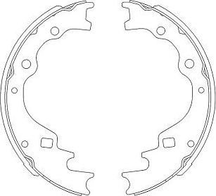 Kavo Parts KBS-5401 - Bremžu loku komplekts ps1.lv