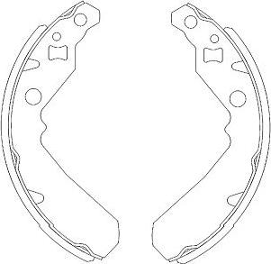 Kavo Parts KBS-1902 - Bremžu loku komplekts ps1.lv