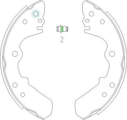 Kavo Parts KBS-3904 - Bremžu loku komplekts ps1.lv