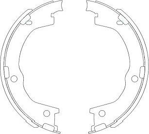 Kavo Parts KBS-3404 - Bremžu loku komplekts ps1.lv