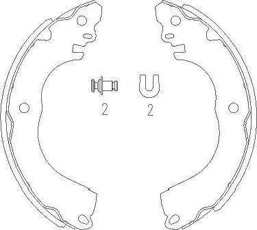 Kavo Parts KBS-7416 - Bremžu loku komplekts ps1.lv