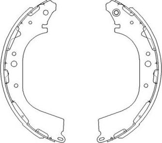 Kavo Parts KBS-7411 - Bremžu loku komplekts ps1.lv