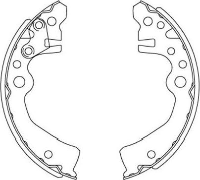 Kavo Parts KBS-7417 - Bremžu loku komplekts ps1.lv