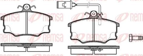 Kawe 0146 52 - Bremžu uzliku kompl., Disku bremzes ps1.lv