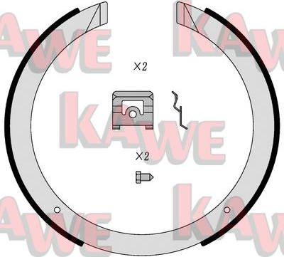 Kawe 01098 - Bremžu loku kompl., Stāvbremze ps1.lv